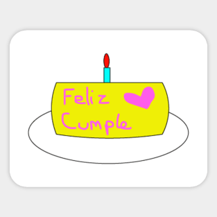 BITHAY CAKE TARTA DE CUMPLEAÑOS Sticker